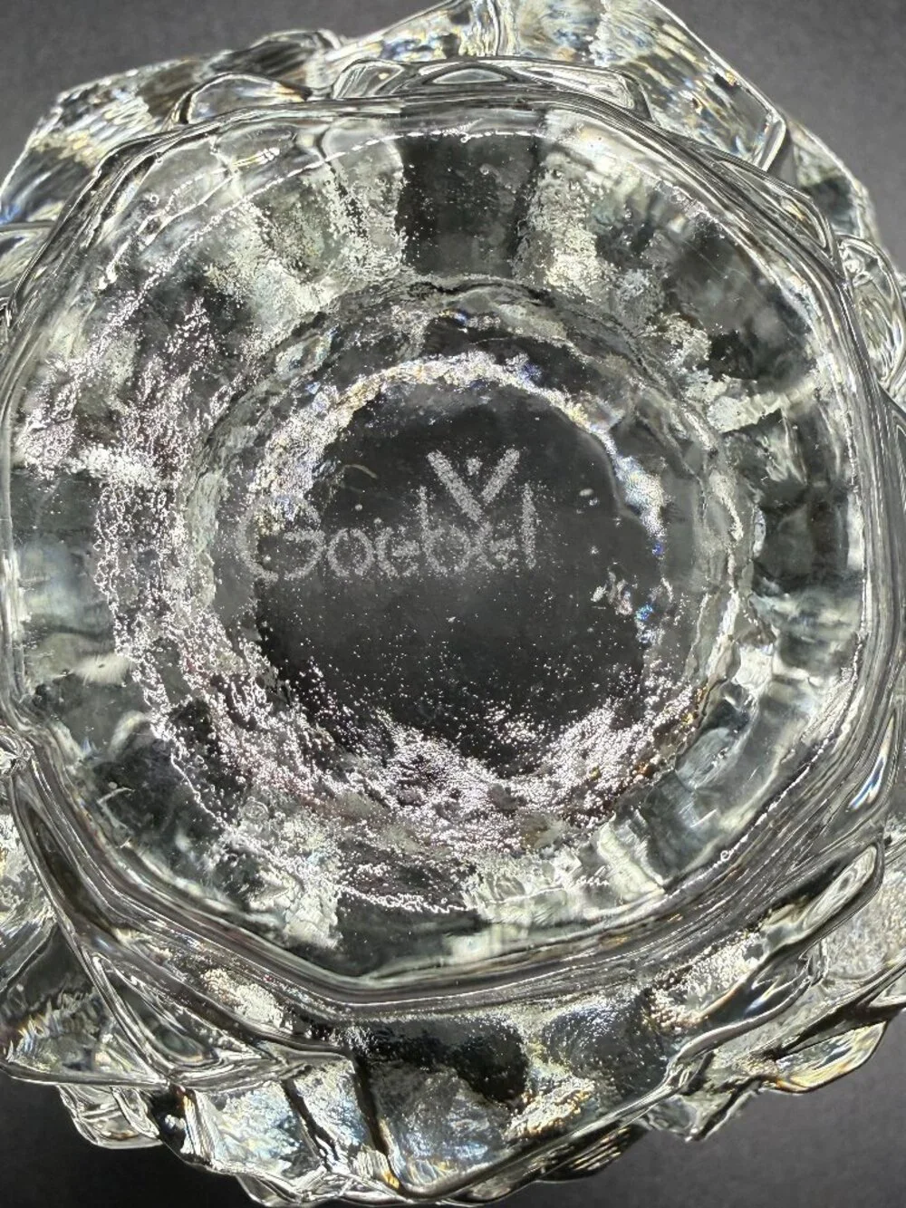 VTG Goebel 'Meteor' Crystal Candle Holders Pair